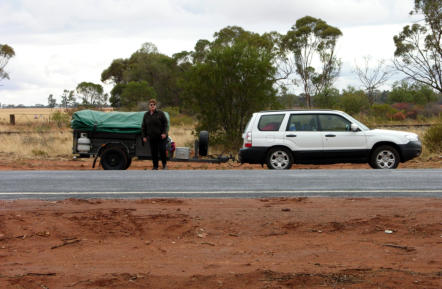 Road to Mungo NP before we hit the dirt