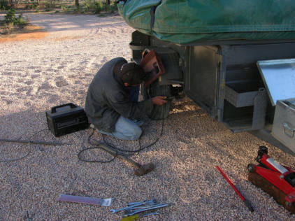 We found an experienced welder - how lucky was that! - Great young bloke too!