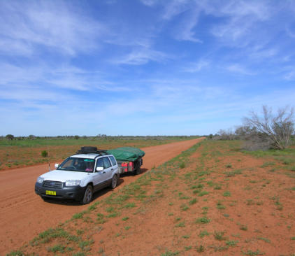 Cultowa Road from Emmdale Roadhouse to Paroo NP